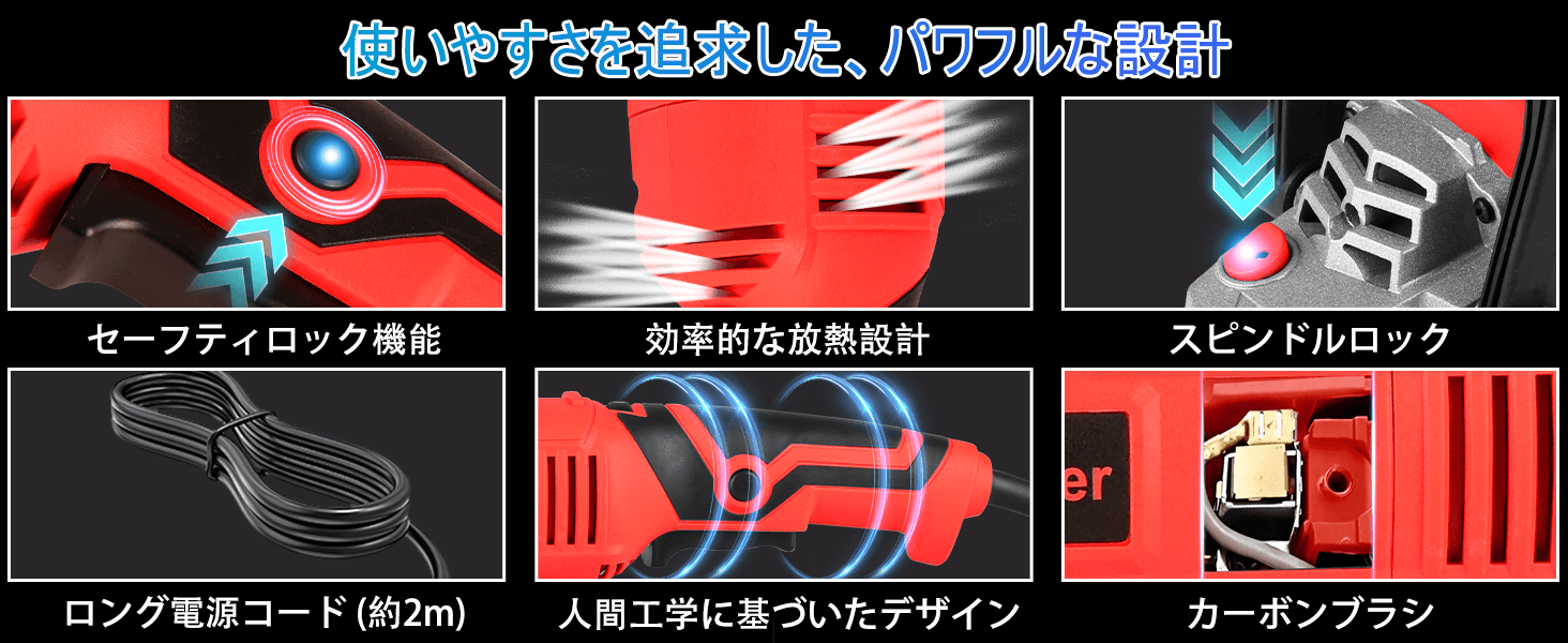 使いやすさを追求した設計