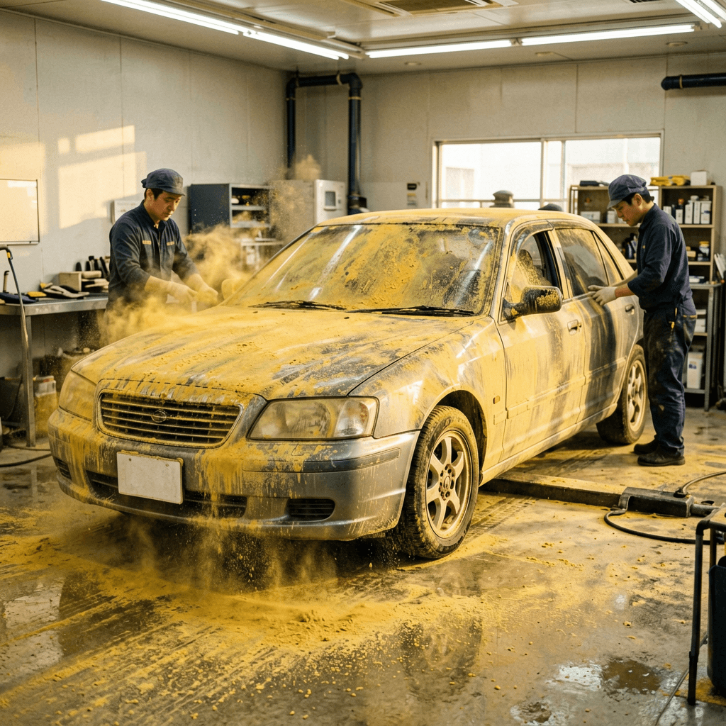 黄砂から塗装を守るにはどうする?プロが教える6ステップ洗車法とKIHCES KP-1100 Pro活用術|季節別ケア