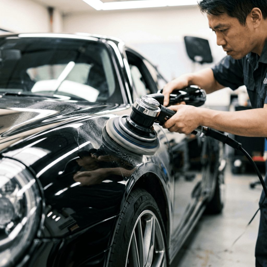 曲面パネル研磨はどう仕上げるのか?プロが教える6ステップ施工法とKIHCES KP-1100 Proで失敗しない当て方・コンパウンド選び|プロの技
