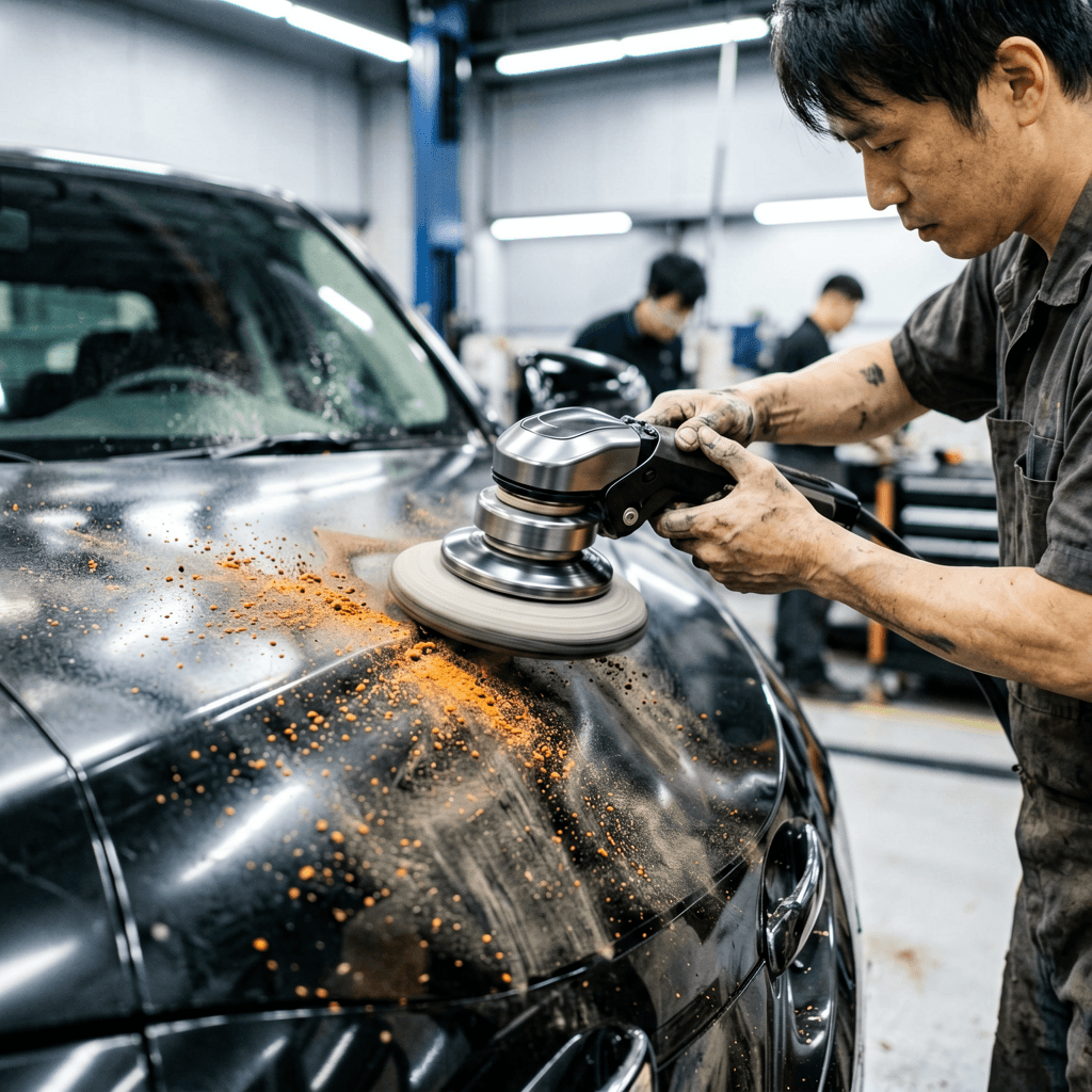 塗装の鉄粉汚れはどう除去する?プロが教える72時間ルールとKIHCES KP-1100 Proで下地を整える6ステップ|KIHCES