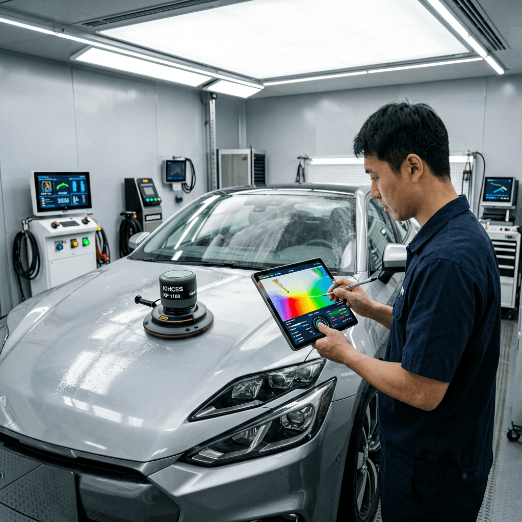 AI塗装診断とIoT電動ポリッシャーはプロ現場をどう変える?2026年最新ディテーリング業界トレンドとKIHCES KP-1100 Proの新標準|KIHCES