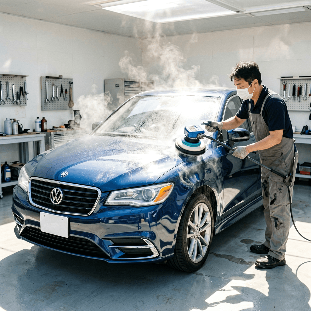 夏の強い日差しが塗装に与えるダメージとは?高温期のカーケアとポリッシャー施工の注意点|KIHCES