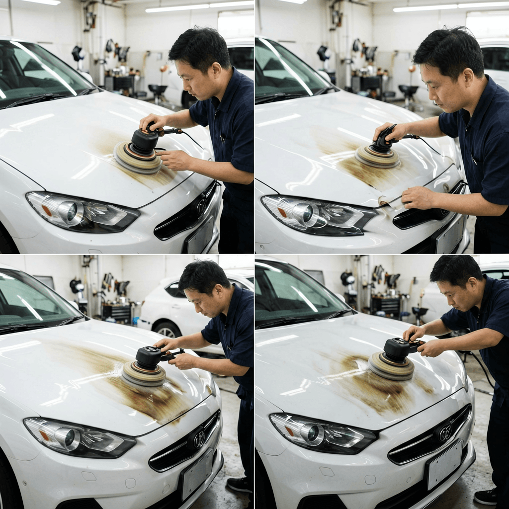 塗装が白く曇る「白ボケ」の原因とDIY除去方法|KP-1100 Proでプロ級仕上げ